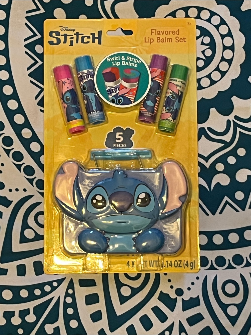 Disney Stitch Lip Balm Set with Carry Case